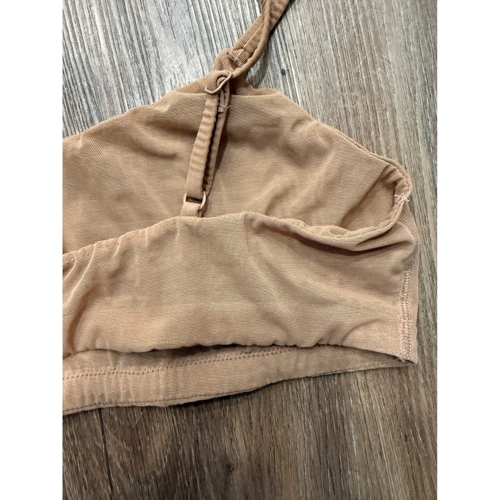 Skims Summer Mesh Bralette Tan Nude Sheer Scoop Neck Adjustable Straps XL - Picture 4 of 6
